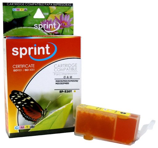 Tusz zamiennik DJ526YC do Canon PIXMA IP4820 IP4840 IP4850 IP4870 iX6550 MG5120 MG5140 MG5150 MG5170 MG5220 MG5240 MG5250 MG5270 MG6120 MG6140 MG6150 MG6170 MG8120 MG8140 MG8150 MG8170 MX8850, pasuje zamiast Canon CLI526Y Yellow, 16 ml