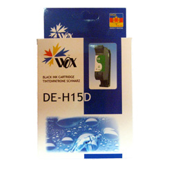 Tusz zamiennik nr 15, DE-H15D do HP DeskJet 810C 812C 816C 825C 840C 842C 843C 845C, pasuje zamiast HP C6615DE C6615NE Black, 40 ml