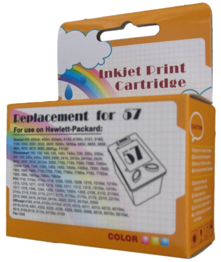 Tusz zamiennik nr 57, U57H do HP DeskJet 450 5145 5150 5550 5552 5650 5652 5655 5850, pasuje zamiast HP C6657AE C9503AE Color, 21 ml