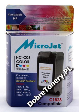Tusz zamiennik nr 23, HC-C06 do HP DeskJet 810C 815C 830C 880C 895Cxi 890C, pasuje zamiast HP C1823DE Color, 30 ml