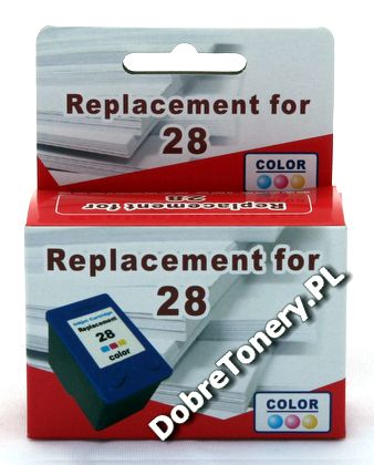 Tusz zamiennik nr 28, U28H do HP DeskJet 3320 3325 3420 3425 3450 3520 3535 3550 3645 3647 3650 3745 3845 5600 5850, pasuje zamiast HP C8728AE Color, 21 ml