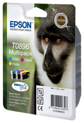 Zestaw Epson T0896 CMY MultiPack DURABrite | 3x3.5ml | Stylus S20/SX100/SX105