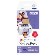Zestaw Epson PicturePack [ 1 x 4 kolor�w + 135xpapier 10x15cm, PictureMate 100 ]