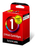 Wk�ad atram. Lexmark No 1, Twin Pack 18CX78 kolor [ X2300 Series, Z730 Series]