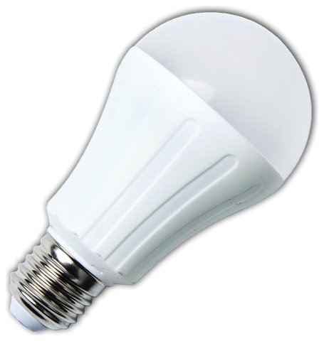 Żarówka LED A5 A65 E27 6400K, 15W, 1200lm, kształt tradycyjny, mleczna, światło białe zimne, 25000h