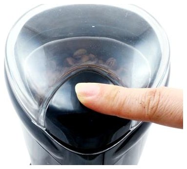 Młynek elektryczny do mielenia kawy Aigostar, 150W, czarny