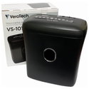 Niszczarka dokumentów Verotech VS-1010CC, 350W, DIN P-4, niszczy zszywki, karty kredytowe, płyty CD/DVD, zgodna z RODO