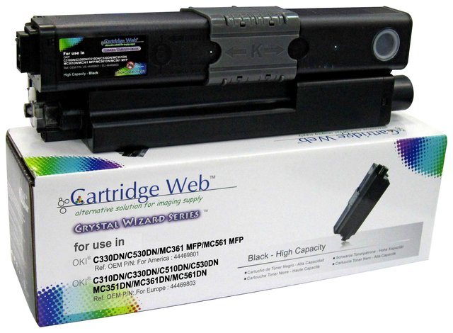 Toner Cartridge Web Black OKI C301 zamiennik 44973536, 2200 stron