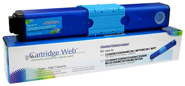 Toner Cartridge Web Cyan OKI C301 zamiennik 44973535, 1500 stron