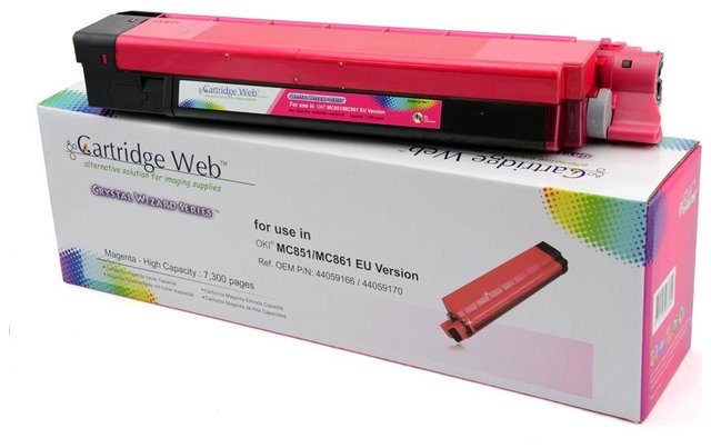 Toner Cartridge Web Magenta Oki MC851 zamiennik 44059166, 7300 stron