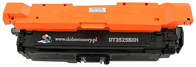 Toner zamiennik DT3525BXH do HP Color LaserJet CP3525 CP3530 CM3530, pasuje zamiast HP CE250X 504X Black, 10500 stron