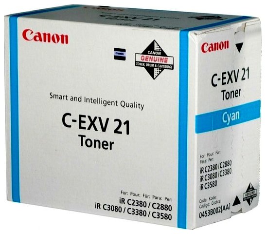 Oryginał Toner Canon CEXV21C do iR C-2280/2880/3380/3580 | 14 000 str. | cyan