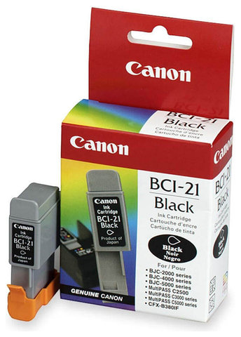Wyprzedaż Oryginał Tusz Canon BCI-21BK 0954A002 do Canon BJC2000 BJC2100 BJC4000 BJC4100...