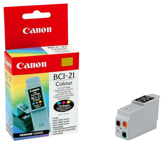Wyprzedaż Oryginał Tusz Canon BCI-21C 0955A002 do Canon BJC2000 BJC2100 BJC4000 BJC4100...