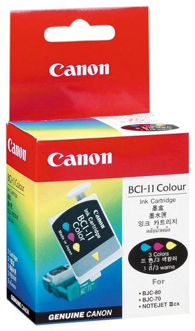 Wyprzedaż Oryginał 3 x Tusz Canon BCI-11C do Canon BJC50 BJC55 BJC70 BJC80 BJC85 | 80 str. | CMY