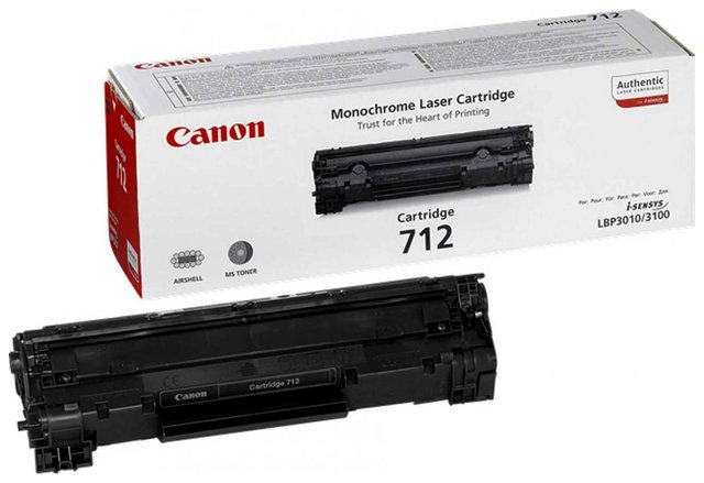 Oryginał Toner Canon CRG712 do LBP-3010/3100 | 1 500 str. | czarny black