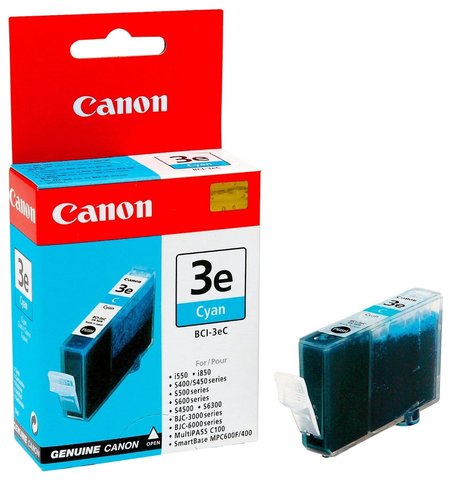 Wyprzedaż Wkład atramentowy Canon BCI-3EC cyan [ BJC-3000, BJC-6000/6100/6200/6500, i550 ], pudełko zastępcze, oryginalny airbag/folia