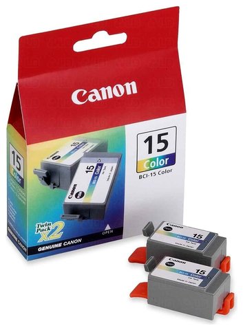 Wyprzedaż Oryginał Tusz Canon BCI15C do Canon I-70 I-80 I-90 | 100 str | CMY, pudełko...