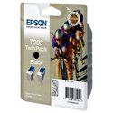 Oryginał Zestaw tuszów Epson T003 do Stylus Color 900/900N/980 | 2 x 34ml | czarny black