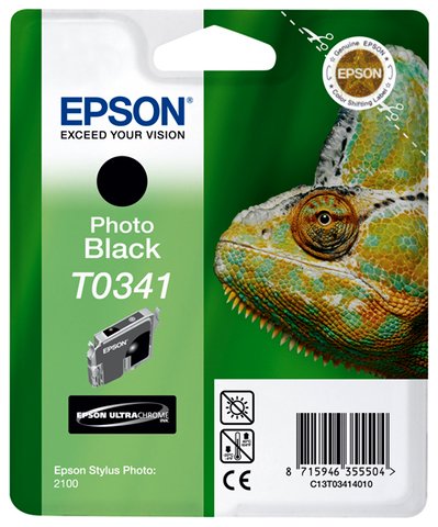 Wyprzedaż Oryginał Tusz Epson T0341 do Epson Stylus Photo 2100 | 17 ml |  czarny black,...