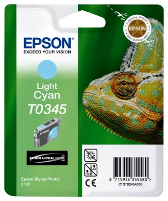 Wyprzedaż Oryginał Tusz Epson T0345 do Epson Stylus Photo 2100 | 17 ml |  light cyan,...