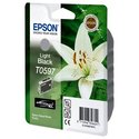 Oryginał Tusz Epson T0597 do Stylus Photo R2400 | 13ml I light czarny black