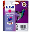 Oryginał Tusz Epson T0803 do Stylus Photo R-265/285/360 RX560 | 7,4ml | magenta