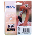 Oryginał Zestaw tuszów Epson T0870 do Stylus Photo R1900 | 2 x 11,4ml | czarny black