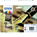 Oryginał Tusz Epson T1636 XL do WF-2520NF/2530WF/2510WF |12.9(BK), 3 x 6.5ml(COL) | CMYK