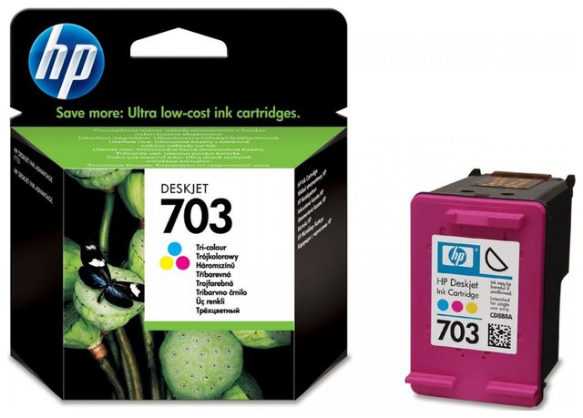 Oryginał Tusz HP 703 do Deskjet Ink Advantage F730/735 | 250 str. | CMY