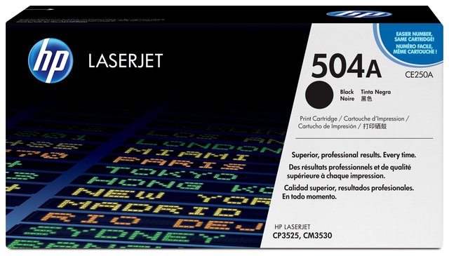 Oryginał Toner HP 504A do Color LaserJet 3525/3530 | 5 000 str. | czarny black