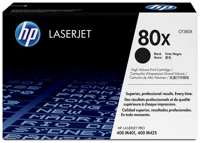 Oryginał Toner HP 80X do LaserJet Pro 400 M401/425 | 6 900 str. | czarny black