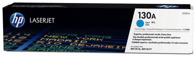 Oryginał Toner HP 130A do Color LaserJet Pro M176/177 | 1 000 str. | cyan