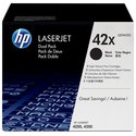 Oryginał Zestaw dwóch tonerów HP 42X do LaserJet 4250/4350 | 2 x 20 000 str. | czarny black