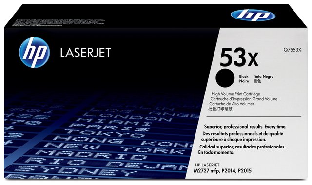 Wyprzedaż Oryginał Toner HP 53X do LaserJet P2014/2015, M2727 | 7 000 str. | czarny black, opakowanie zastępcze
