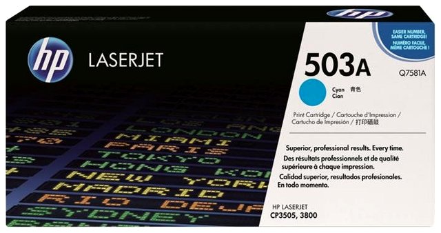 Wyprzedaż Oryginał Toner HP 503A do Color LaserJet 3800 | 6 000 str. | cyan, opakowanie zastępcze