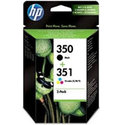 Oryginał Zestaw dwóch tuszów HP 350 i 351 do Deskjet D4260/4360, Officejet J5780 | CMY/K