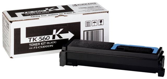 Wyprzedaż Oryginał Toner Kyocera TK-560K do FS-C5300 FS-C5350 | 12 000 str. | czarny black, opakowanie zastępcze