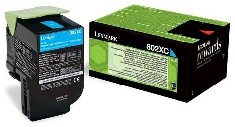 Wyprzedaż Oryginał Kaseta z tonerem Lexmark 802XC do CX-510 | zwrotny | 4 000 str. | cyan,...