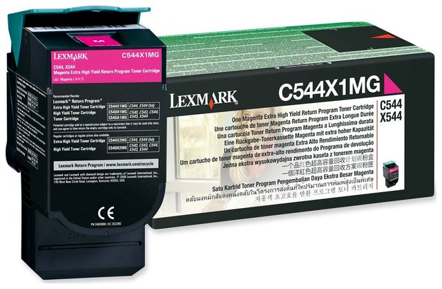 Wyprzedaż Oryginał Kaseta z tonerem Lexmark do C-544/546 | zwrotna | 4 000 str. | magenta