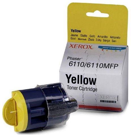 Wyprzedaż Oryginał Toner Xerox yellow [ Phaser 6110, 1000 stron ]