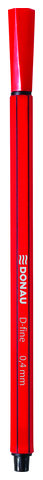 Cienkopis D-Fine, 0,4 mm, czerwony