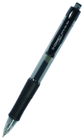 Długopis automatyczny żelowy 0,5mm (linia), czarny